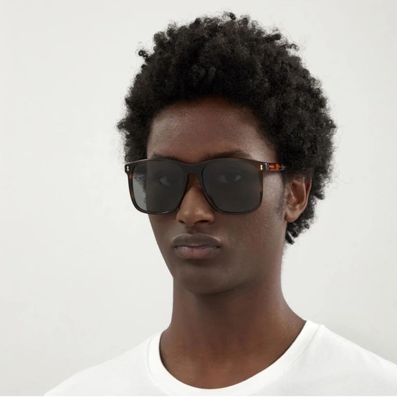 NEW GUCCI UNISEX HAVANA SUNGLASSES - Picture 3 of 10